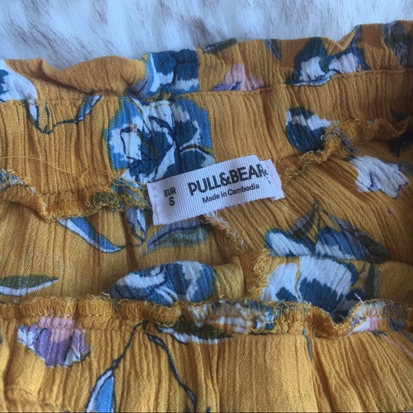 Pull & Bear yellow floral shorts - XXS to XS - Picture 6 of 7